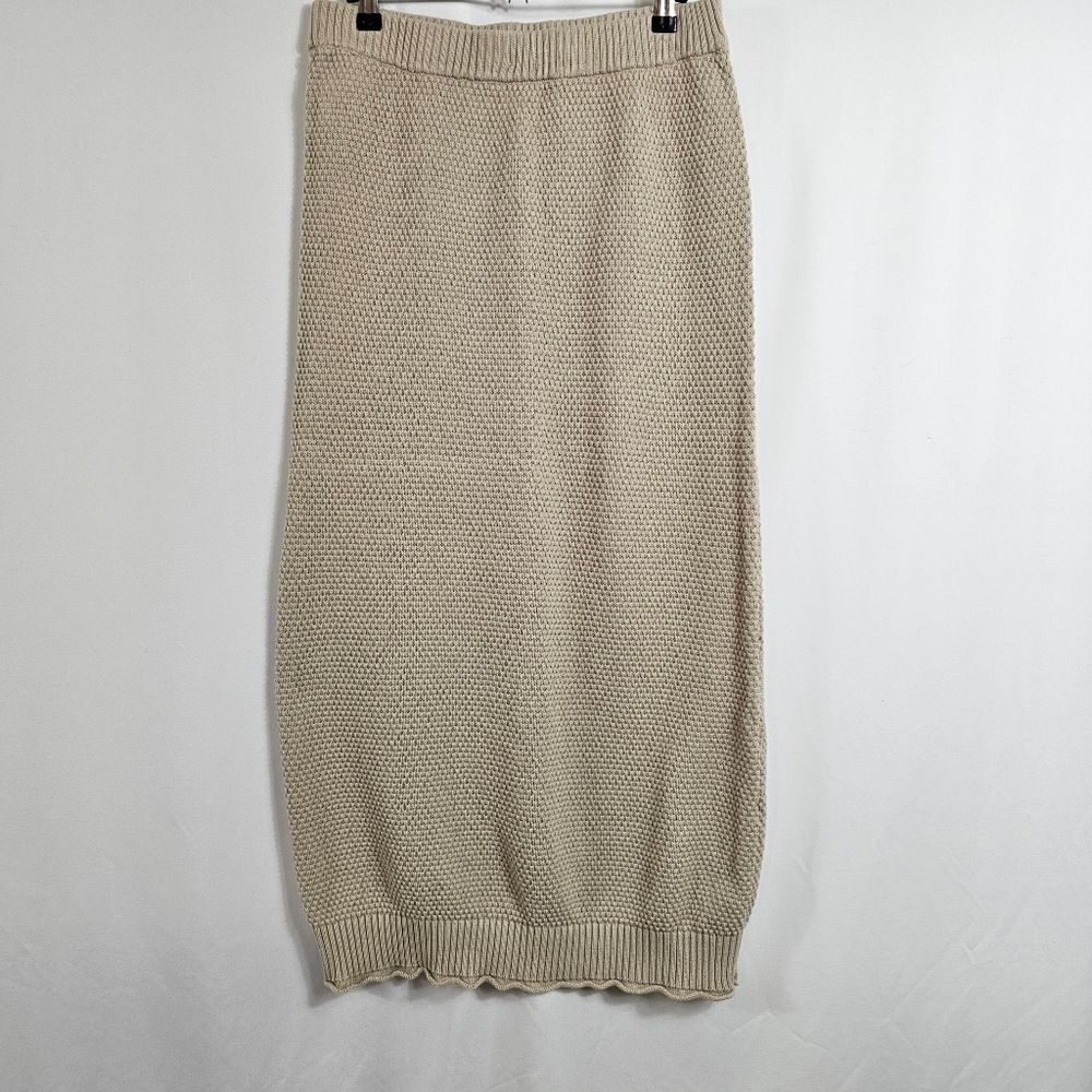 Free People Beach Kailee Sweater Midi Skirt in Tan - Size M